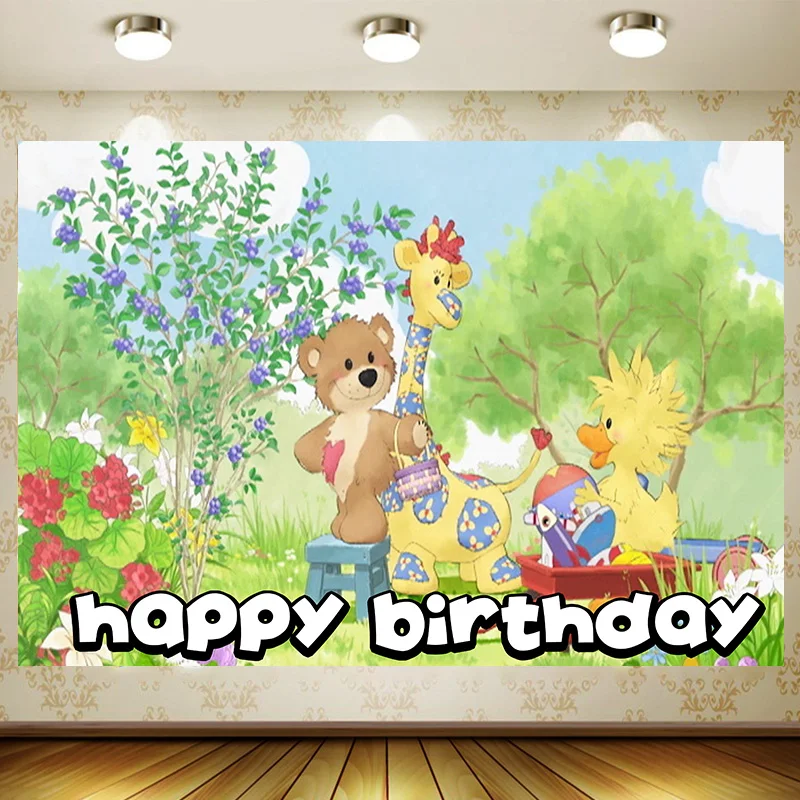 Suzi Zoo Cute тематические праздничные товары для дня рождения Kid Banner мультяшное
