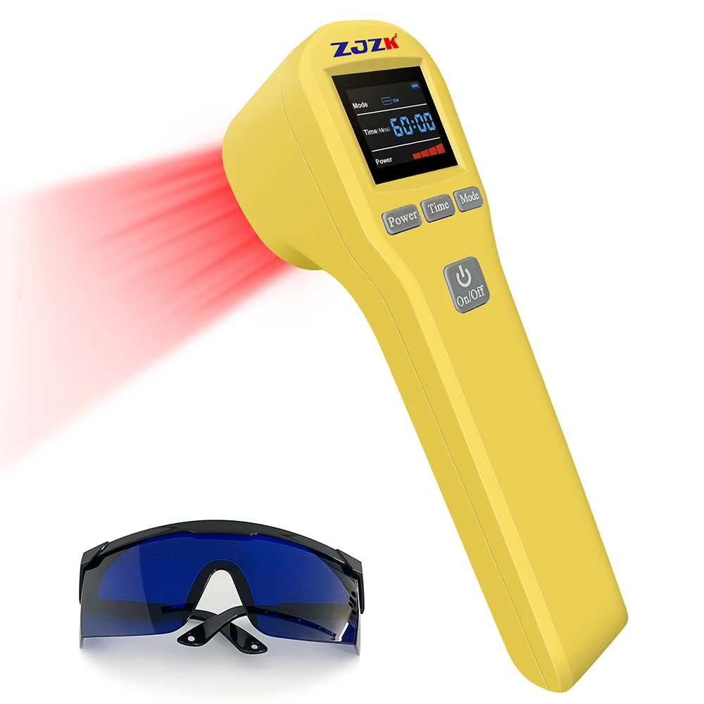 

ZJZK Cold Laser Therapy Device for Animal 808nm 650nm Laser Treatment for Inflammation and Pain Relief Laser Wounds Repair Pets