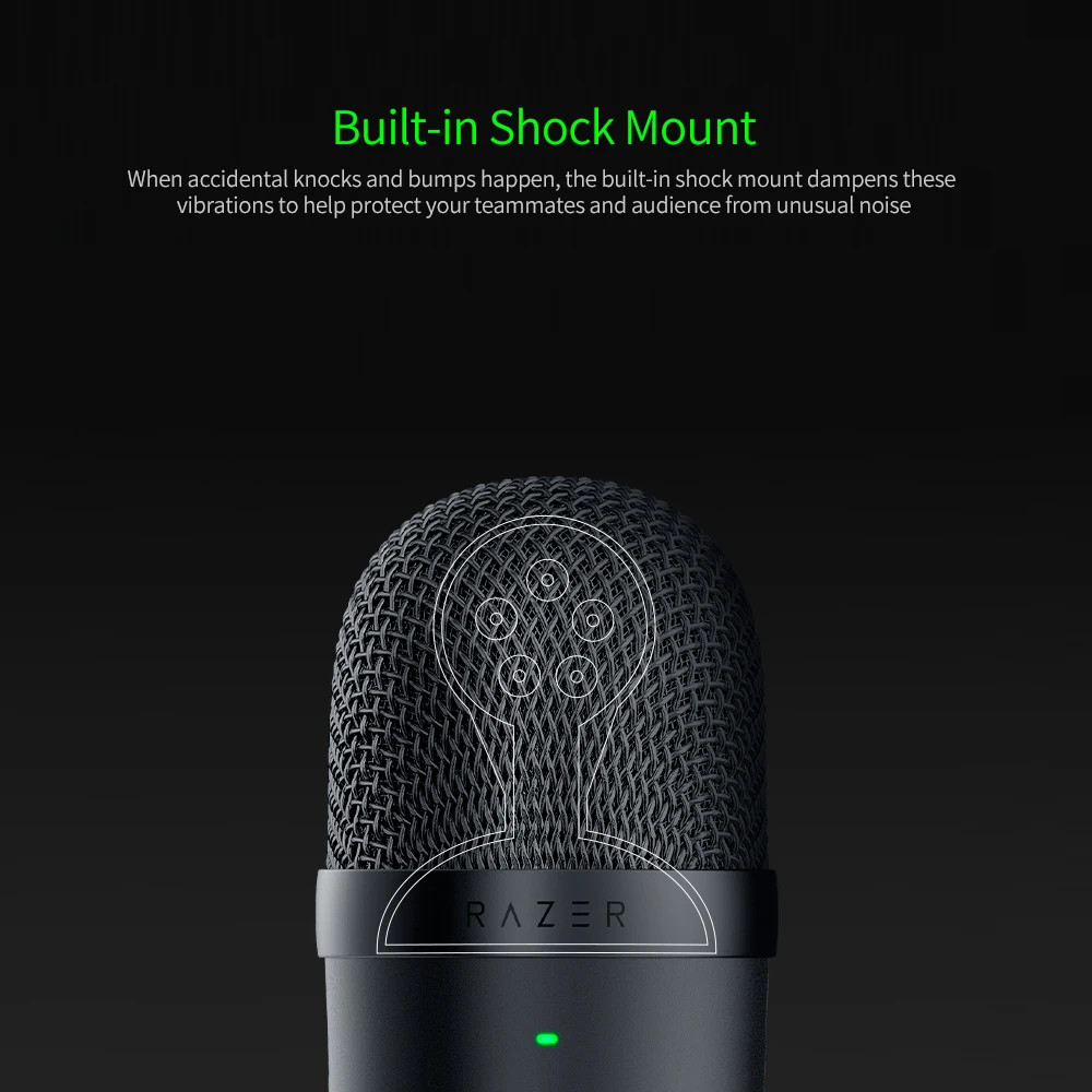 Миниатюрный конденсаторный микрофон Razer Seiren USB ультракомпактный потоковый с