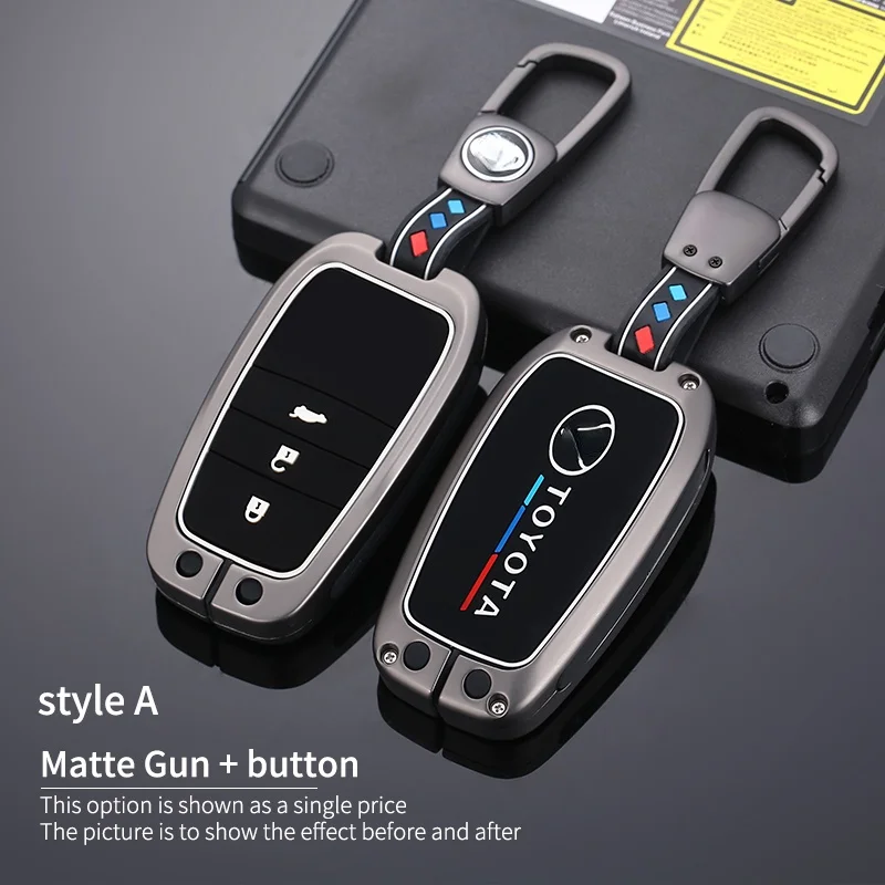 Чехол для автомобильного ключа Toyota чехол Chr Rav4 Auris Avensis Prius Aygo Camry Corolla Land Cruiser 200 Prado