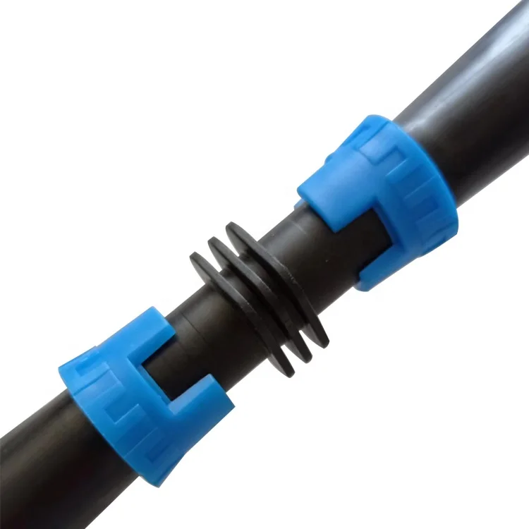 

Agriculture Drip Irrigation Fittings 16MM Plastic Drip Tape Connector Plastic Lock Ring Coupling