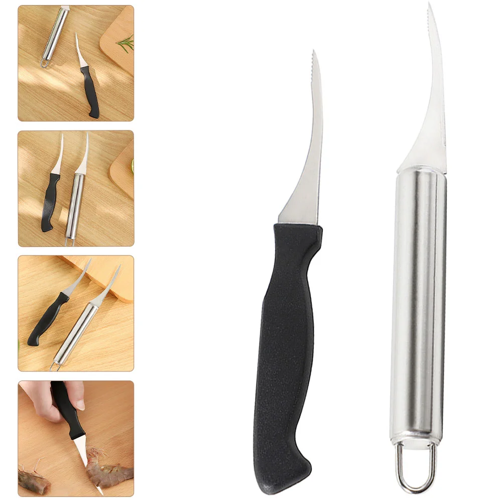 

Shrimp Cleaner Peeler Tool Remover Line Seafood Tools Opener Steel Household Use Daily Kitchen Portable Home Ergonomicstainless