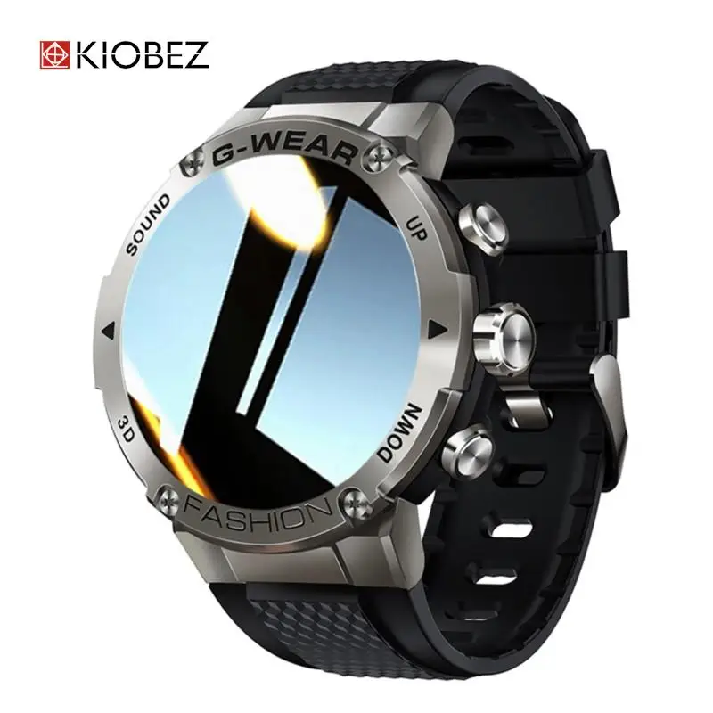 

Смарт-часы KIOBEZ мужские, 2022 дюйма, Bluetooth, 3 боковых кнопки, с большим экраном 360*360