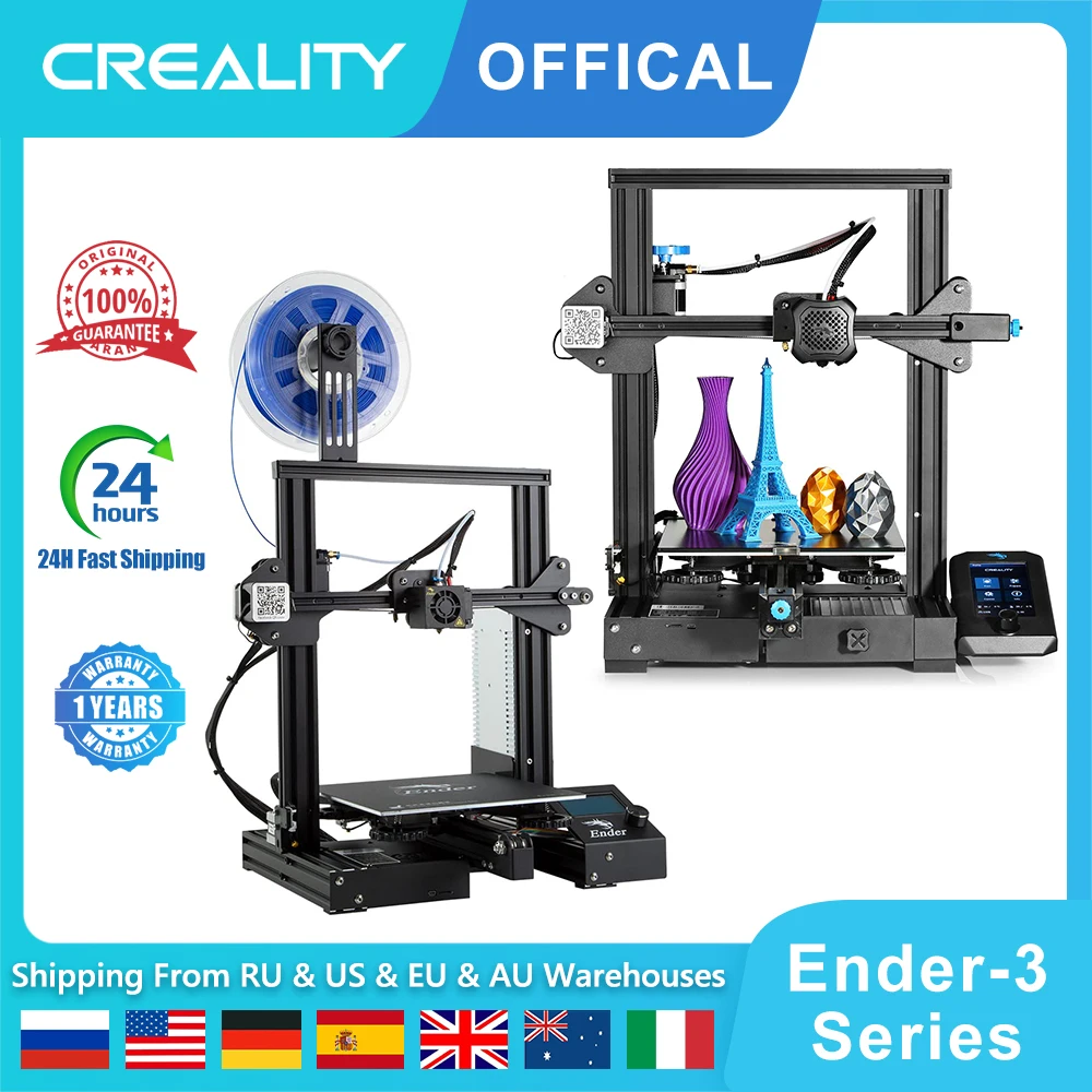 CREALITY Ender 3 / Ender 3 V2 Модернизированный 3D-принтер с высокой точностью и функцией возобновления печати