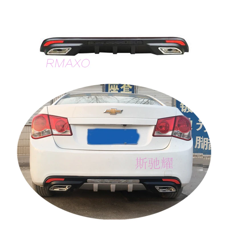 Диффузор для заднего бампера для Chevrolet Cruze ABS 2011-2013, комплект для корпуса Cruze, задний спойлер для бампера