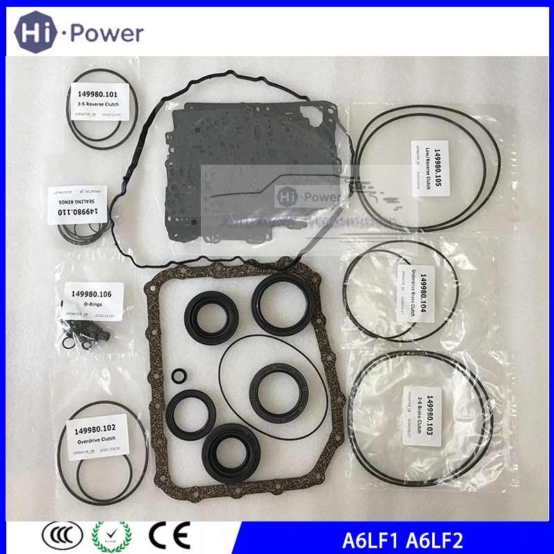 A6LF1 A6LF2 A6LF3 коробка передач для Hyundai Sorento 2009-12 Sedona 2010-13, комплект уплотнений коробки передач, масляный уплотнитель
