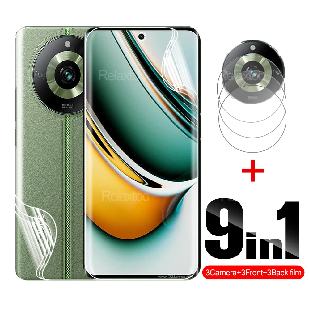 

9in1 Front Back Hydrogel Films For Realme 11 Pro 11 Pro Plus Screen Protector Not Glass For 11 Pro 11 Pro Plus Camera Lens