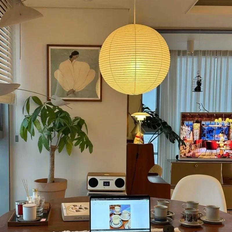 Бумажные подвесные светильники Washi круглая подвесная люстра подвесной