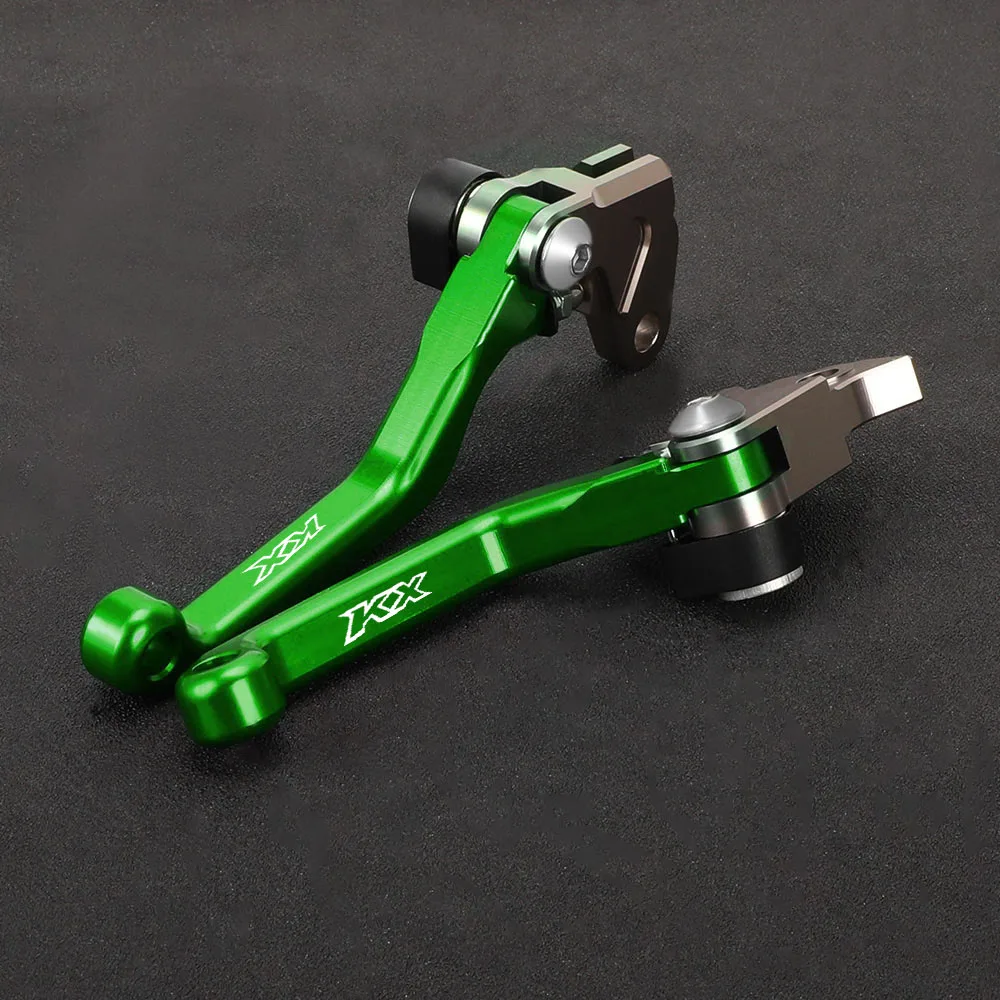 

Тормоза для мотокросса, грязевого питбайка для KAWASAKI KX100 KX112 KX65 KX80 KX85 KX125 KX250, поворотные складные ручки, тормозные рычаги сцепления