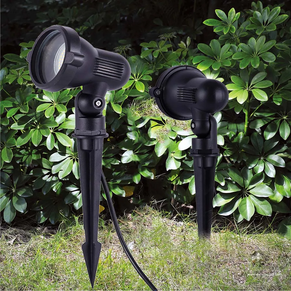 

IP65 GU10 Outdoor LED spike lawn light 5W 7W Garden lawn lamp AC110V 220V waterproof led Spot Light path way lighting