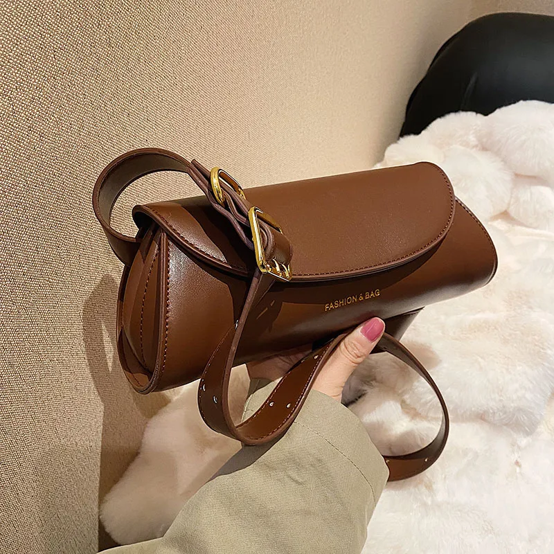 

Women's Crossbody Bag Casual Shoulder Bags for Girls Leather Handbags Brown Vintage Handbags Sac A Main Designer Messenger Bag