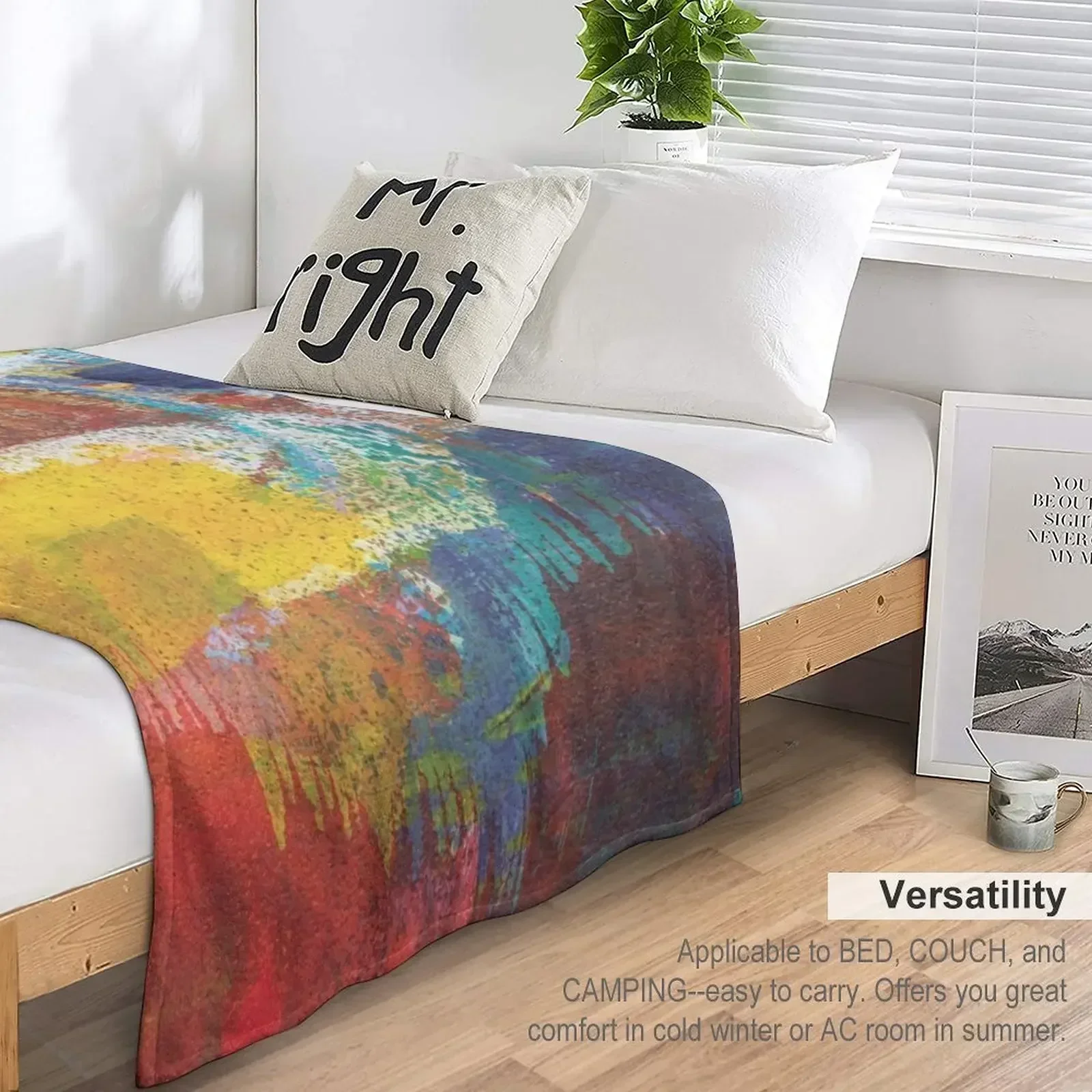 Одеяло Bold Nuance II из фланелевой ткани покрывала для кровати декоративные