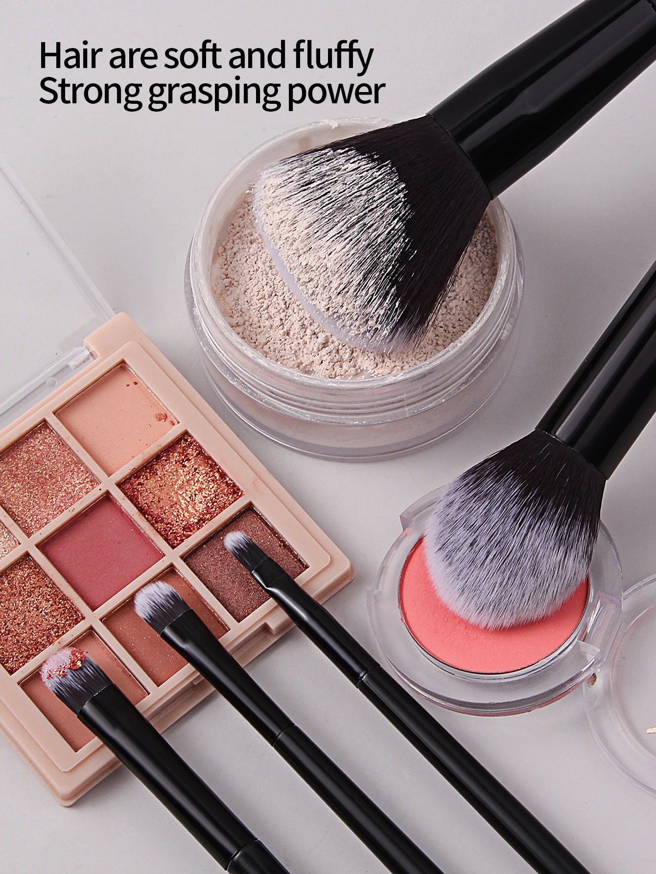 Набор Кистей Для Макияжа Из 14 Предметов С Сумкой Хранения Искусственной Кожи И