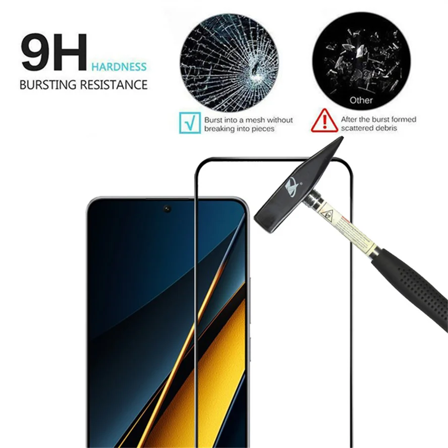 1~4 шт. закаленное стекло для Poco X6 Pro 5G защитное очки поко х 6 про защитная пленка glass