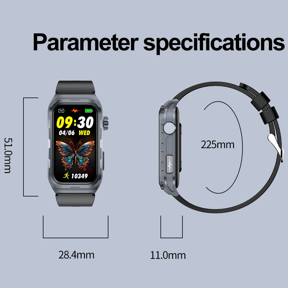 Смарт-часы с микрофизическим экзаменом в один клик ЭКГ неиннизивный монитор