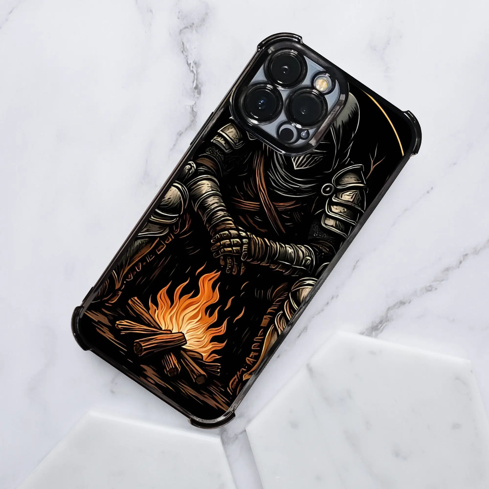 Чехол для телефона Knight By The Bonfire DDark Souls с гальваническим покрытием для различных моделей телефонов (art.: 3920d9eb023ea) - 3920d9eb023ea