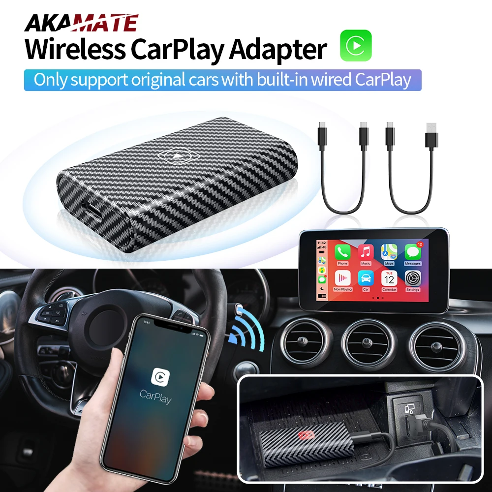 CarPlay Dogle Wired To Wireless Carplay Adapter Kits For Benz Audi VW Skoda Honda Toyota Mazda Fiat Ford