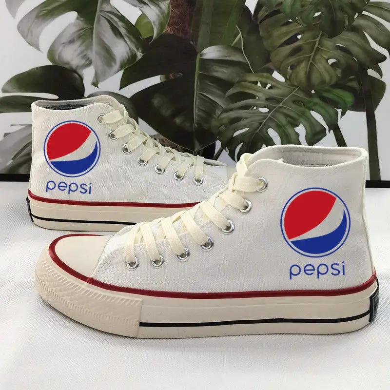 

Pepsi Spring 2022 Fashion Trend Couple High-top Shoes Simple Non-slip Wear-resistant Student Canvas Shoes