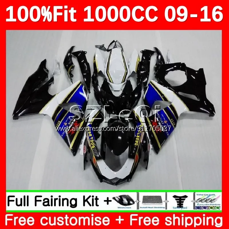 

black blue OEM Body For SUZUKI K9 GSXR 1000 CC GSXR1000 09 10 11 12 13 14 15 16 GSXR-1000 2009 2016 Injection Fairing 83LQ.21