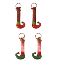 creative elf feet hanging hoops door knockers christmas new year decoration christmas decoration for home