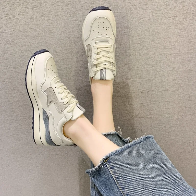 Women's Shoes Platform Summer Shoes Athletic Shoes Lightweight Summer New White Shoes Women's Breathable Running Shoes Net Shoes