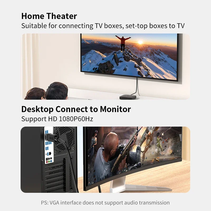 Unnlink HDMI-VGA кабель 1080P 60Гц