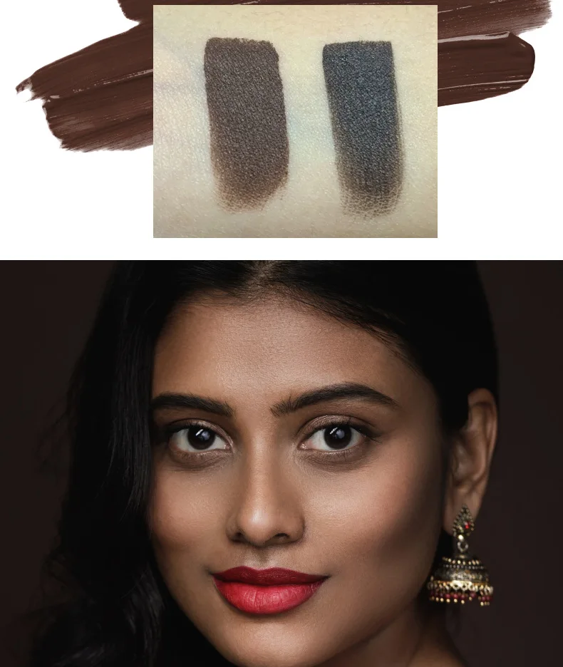 Водостойкий окрашенный крем для бровей с логотипом двухцветный стойкий