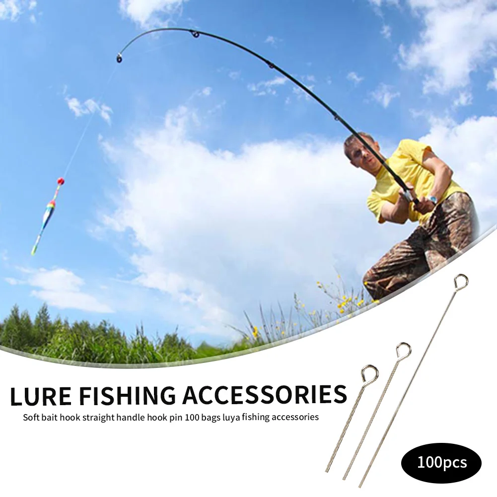 

100 шт., рыболовные крючки с фиксированным замком