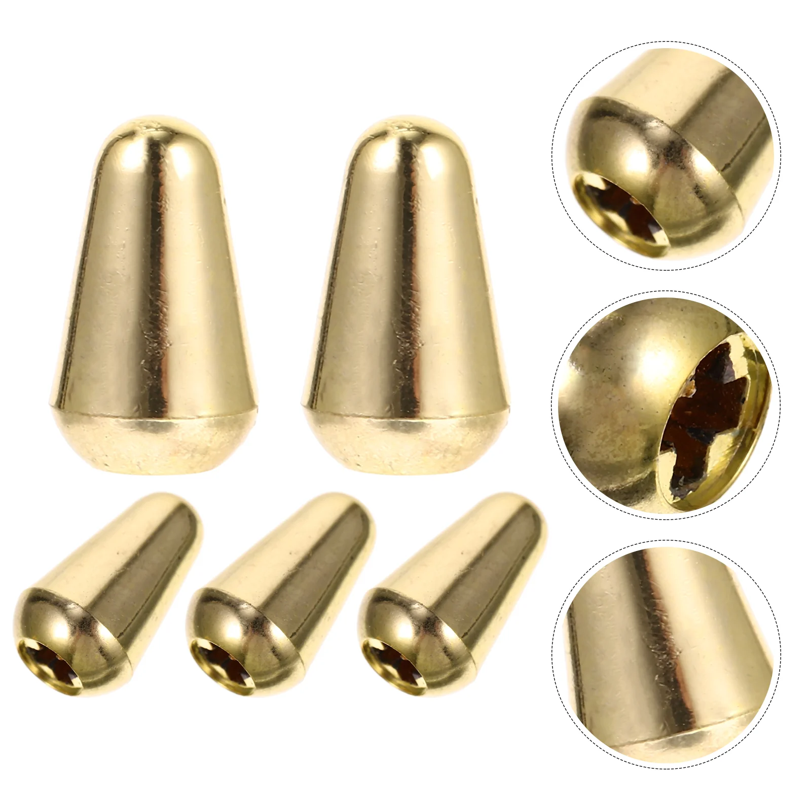 

5pcs Electric Guitar Toggle Switch Tip 3 Way 5 Way Switch Tip Accessories