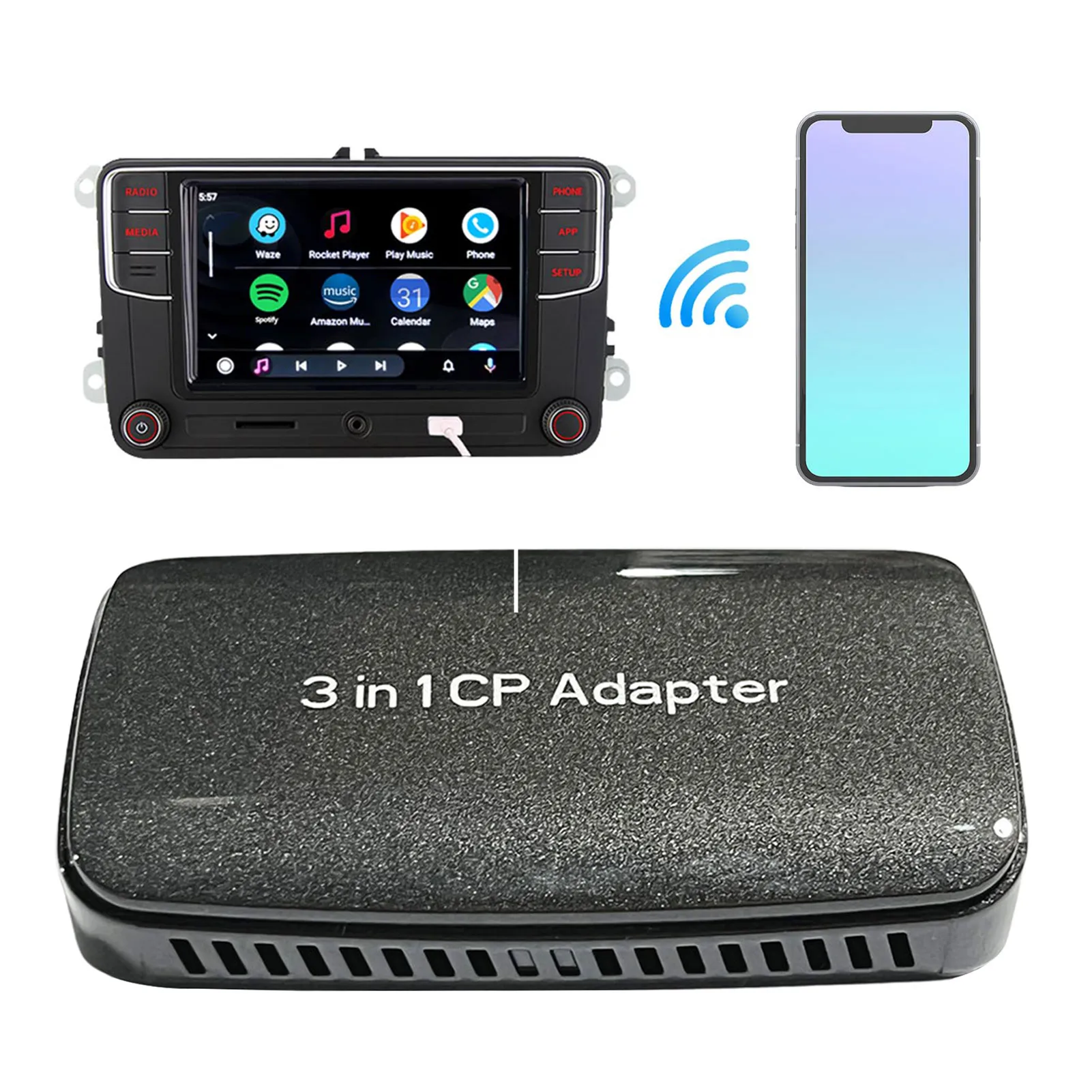 

Автомобильная коробка Carplay, мультимедийная смарт-коробка Carplay, беспроводная автомобильная Игровая приставка, автомобильная смарт-приставк...