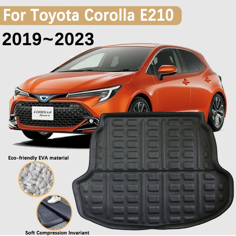 

Car Rear Trunk Mats for Toyota Corolla E210 Accessories 2019~2023 Auris Hatchback Boot Cargo Trunk Waterproof Carpet Storage Pad