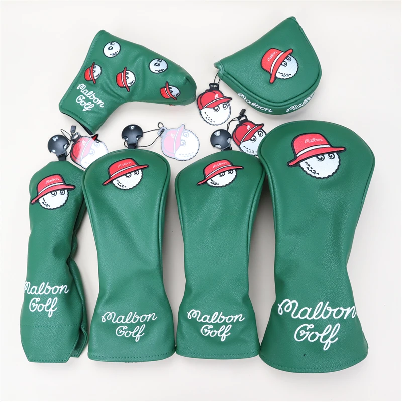 

Malbon golf club cover set push fairway wood set ball head cap protective 6set