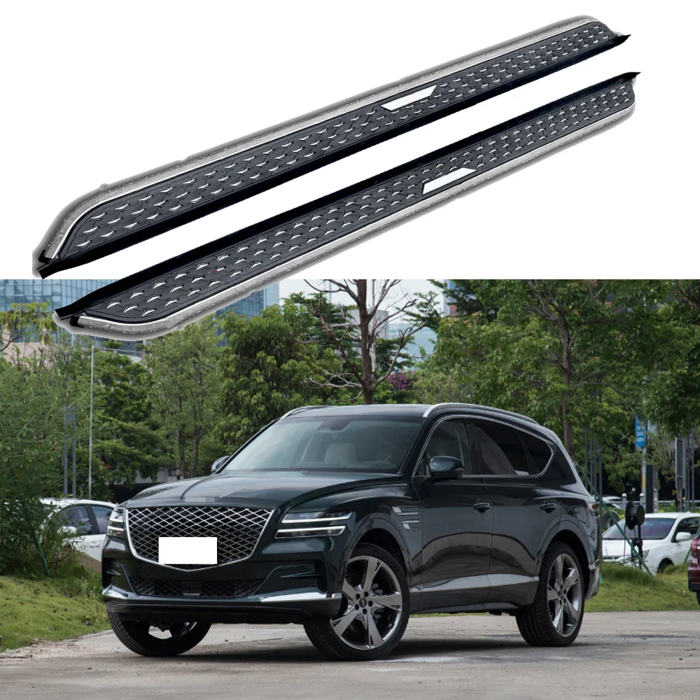 

Fixed Running Board Fits For Genesis GV80 JX1 2021-2023 Side Step Nerf Bar Stair