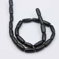 7 416 mm cylindrical branch black coral beads good quality charms for jewelry making diy tribal necklace earrings accessories