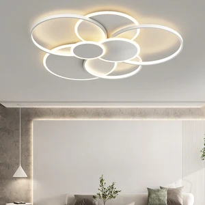 Modern LED Ceiling Light for Living Room Bedroom Dining Room Kitchen Simple Chandelier Rectangular Design Indoor Decorative Lamp