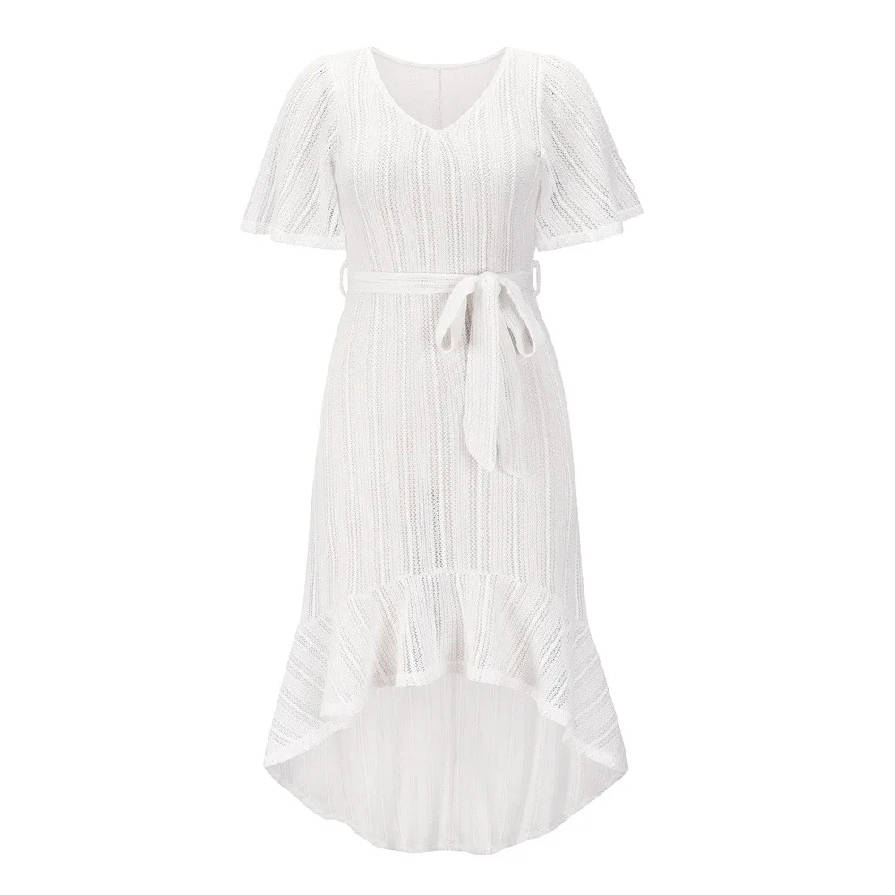 

Maternity Dresses Summer Sexy Bikini Blouse Women Solid Dress Pregnancy Hollow Out Beach Dress Photo Clothing Maternity Wear