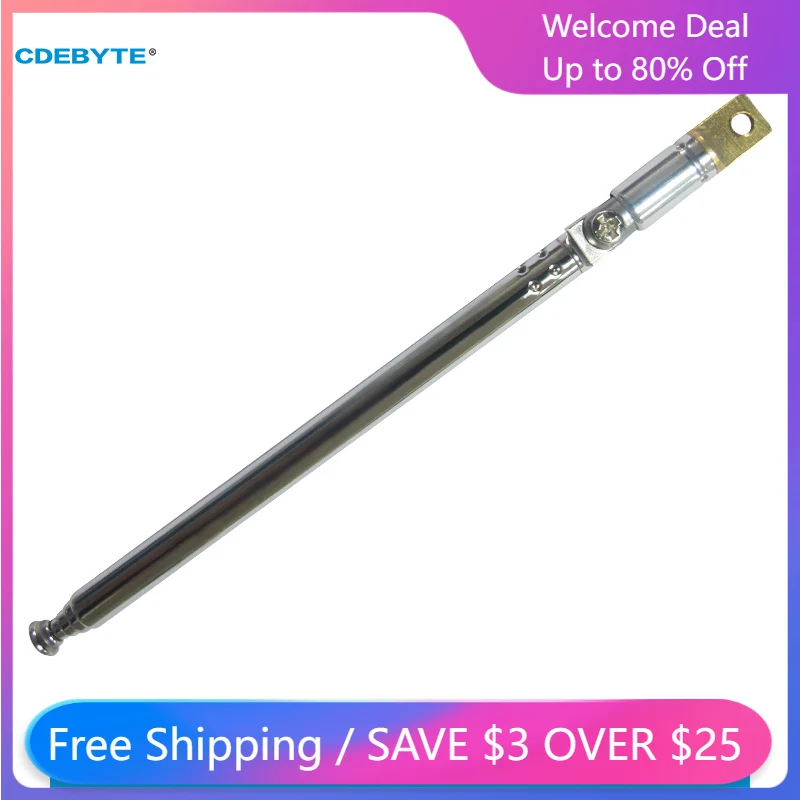 

TX-LGHX-5273 70-500MHZ FM Frequency Range Threaded Rod Radio Foldable Antenna Enhancing the radio's FM Signal
