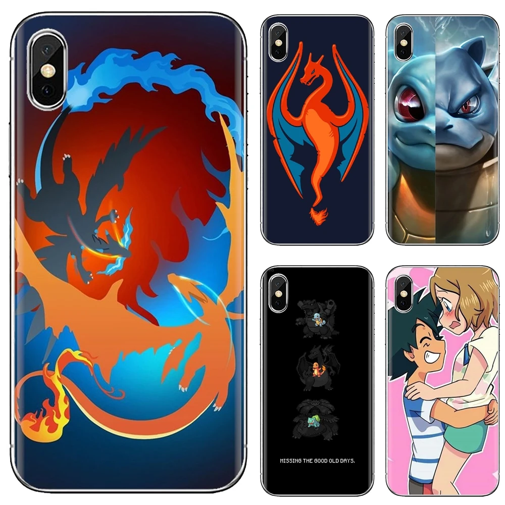 

For iPhone 10 11 12 13 Mini Pro 4S 5S SE 5C 6 6S 7 8 X XR XS Plus Max 2020 Silicone Cases Covers Pokemons Cute Kawaii