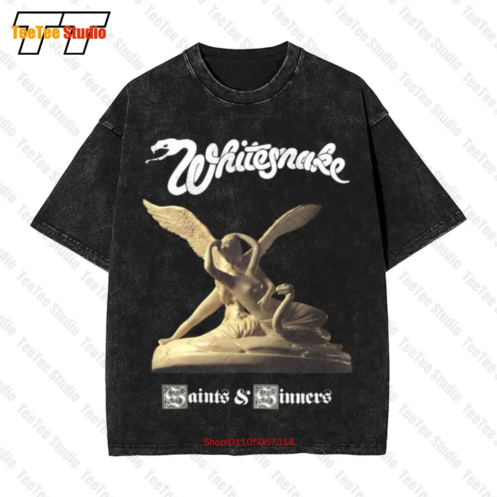 Фото Винтажная футболка большого размера Whitesnake Saints & Sinners GQ0G №1