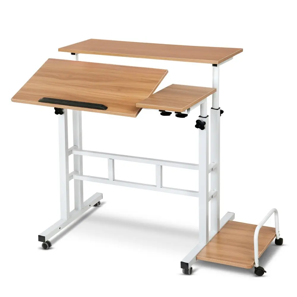 

Mobile Computer Desk Lifting Desk Foldable Standing Desk Bedroom Bedside Desk Single Small Table