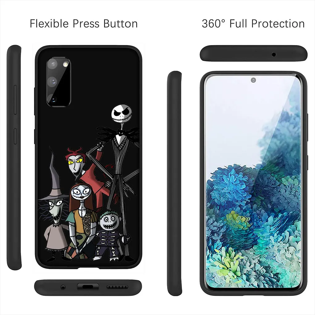 Skellington Jack The Nightmare Before Christmas for Samsung Galaxy Note 20 Ultra 10 S10 Lite S9 Plus A71 A70 A02S A6 Phone Case