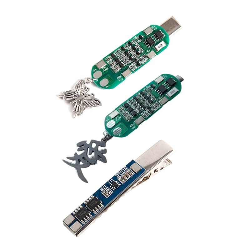 

Металлическая заколка для волос с электронными кристаллами для новогодней вечеринки, головной убор для девушек, заколка для волос для тема...