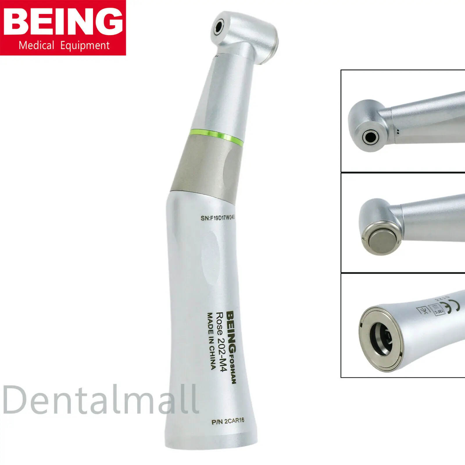 BEING Dental Endo 16:1 Reduction Intra Head Low Speed Handpiece Contra Angle Internal Spray 202CAR16
