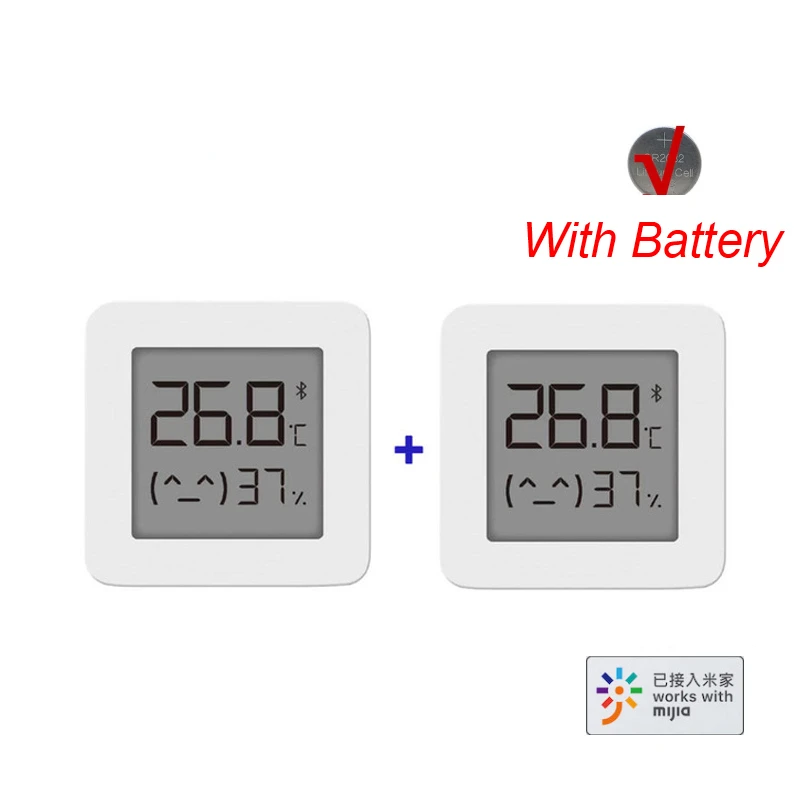 

Bluetooth-термометр Mijia 2 шт., беспроводной умный электрический гигрометр, точный термометр, работает с приложением Mijia