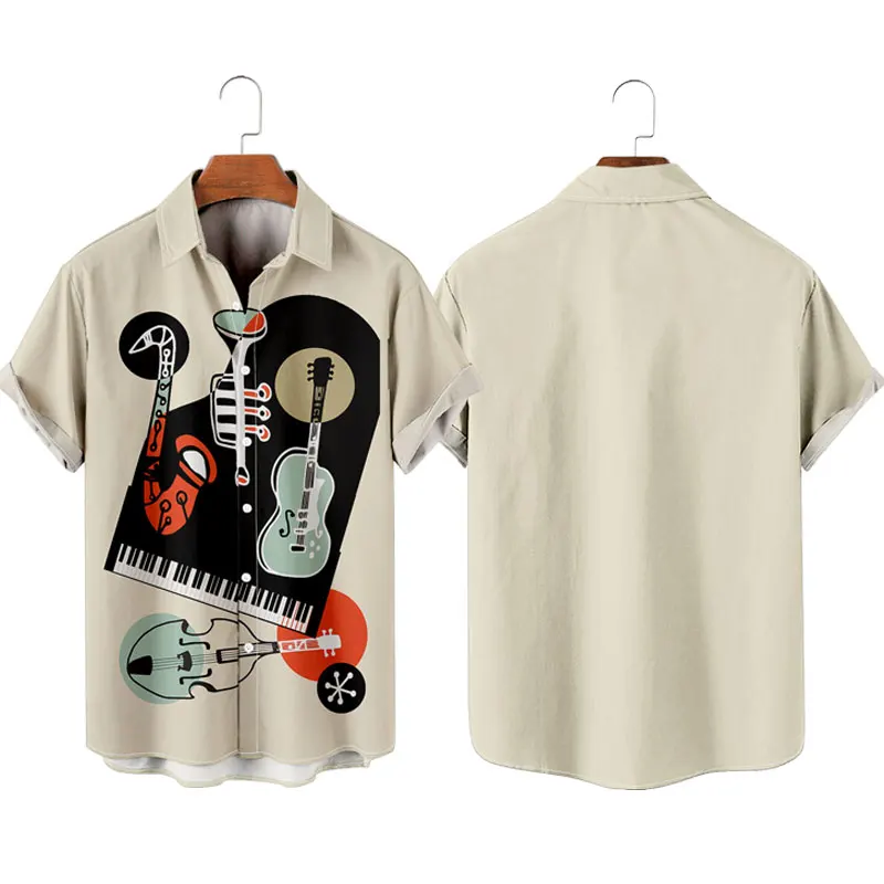 

Hawaiian Shirt For Men Fashion Y2K Hombre T-Shirts Polygon Pattern 3D Print Cozy Casual Short Sleeve Beach Oversized Clothes 3