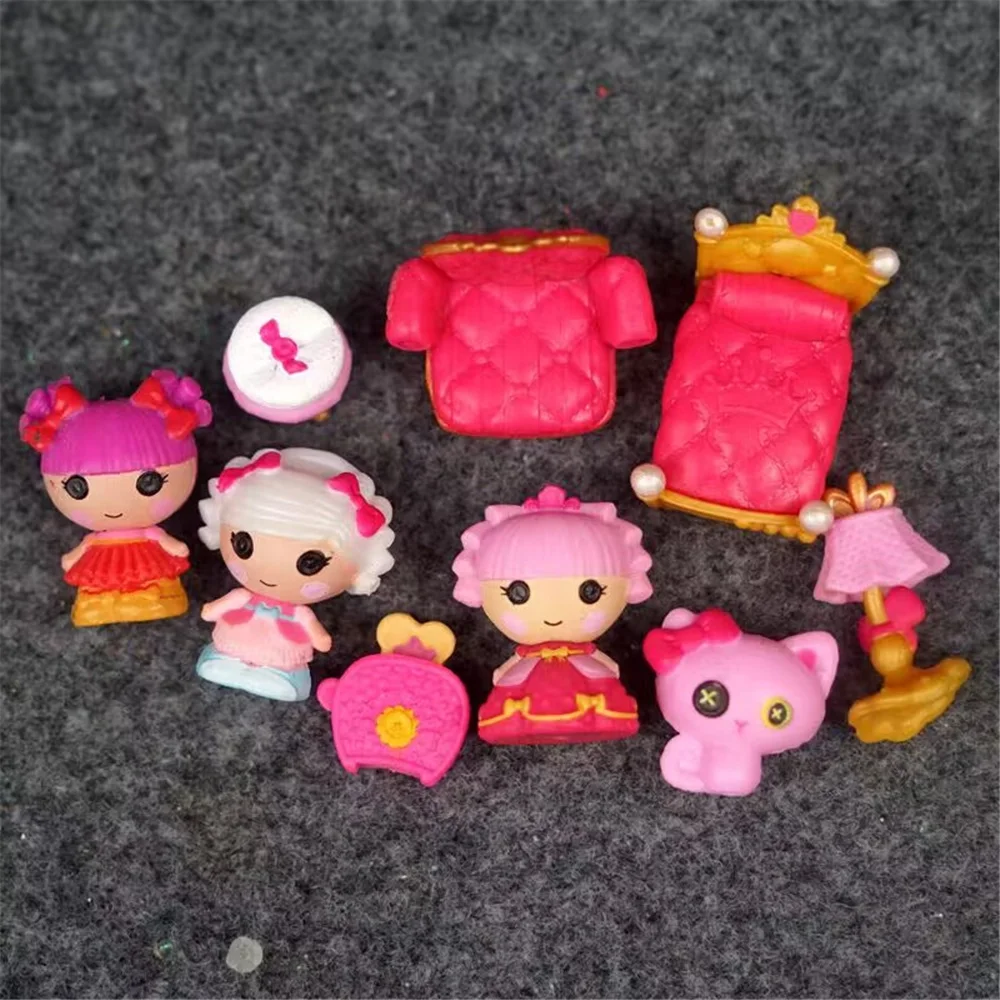 Новая мини-кукла Lalaloopsy Tinies Фигурка Игрушка Набор из 8 предметов Детские игрушки