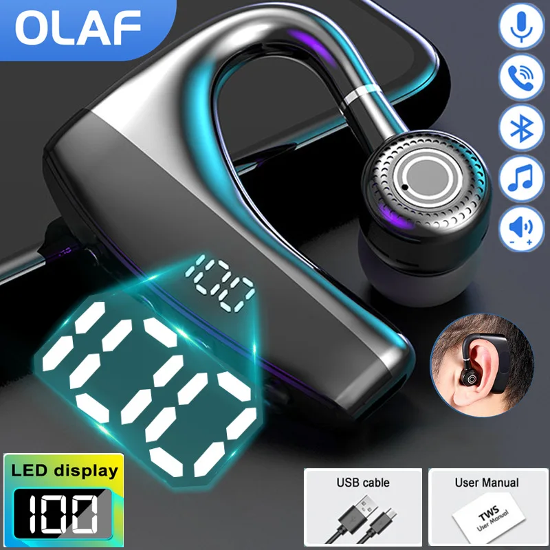 

V9 Bluetooth earphones Business Wireless Bluetooth Headset Call Noise Reduction Ear-Mounted Wireless Business Bluetooth Headset