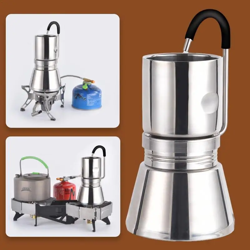

For BR S-TC05 BR S Camping Espresso Moka Coffee Maker Outdoor Coffee Extractor Moka Pot Home Classic Italian Coffee Brewing