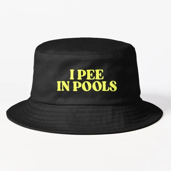 

I Pee In Pools Bucket Hat Bucket Hat Bucket Hat Boys Summer Casual Black Solid Color Mens Sun Fashion Spring Sport Cheapu