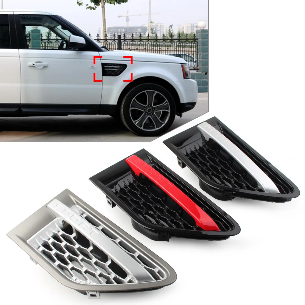 

Car Side Fender Air Vent Grille Front Right Grill For Land Rover Range Rover Sport 2010 2011 2012 2013 ABS Plastic 3Colors